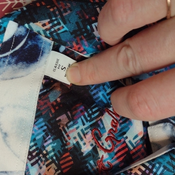 ROBERT graham classic fit fort hood shirt size small - Picture 5 of 7